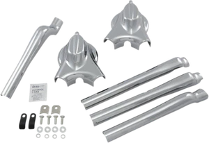 7815 SWINGARM COVERS CHROME HARLEY FLSTC 1690 HERITAGE SOFTAIL CLASSIC 2013 - Imagen 1 de 1