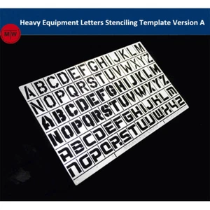 1/35 Heavy Equipment Letters Stenciling Template Leakage Spray Plate Tool AJ0045 - Picture 1 of 4