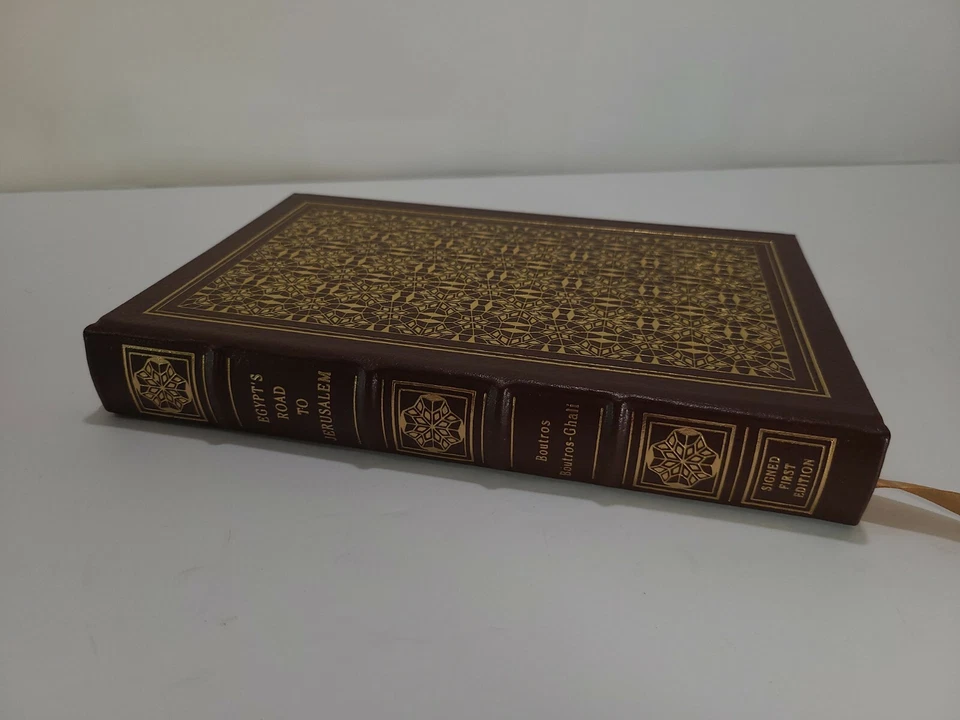 Easton Press Egypt's Road to Jerusalem Boutros Boutros-Ghali 1st ed Signed - Image 1 of 4