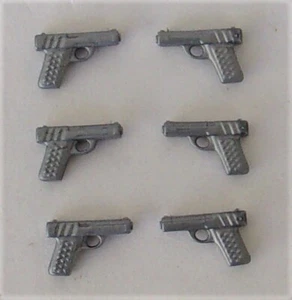 Playmobil Police 6 x Police Silver Pistols Mint condition - Picture 1 of 1