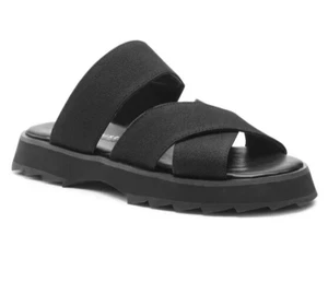 Emu Black Stretch Comfort Ergonomic Sliders Slip on Cushioned Sandals Size 6 39 - Picture 1 of 12