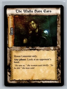 A Game of Thrones CCG The Walls Have Ears #214 GOT TCG Ice and Fire Edition - Picture 1 of 2
