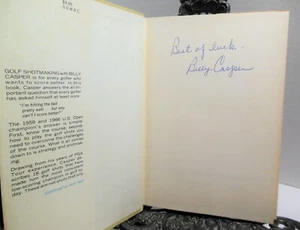 Golf Shotmaking SIGNED by Billy Casper 1966 Golfing Book FIRST EDITION HBDJ - Picture 1 of 10