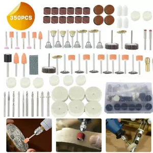 350x Steel Accessory Kit Grinding Sanding Polishing Grinder Tool Set for Dremel - Picture 1 of 9