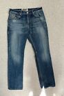 Ariat Mens Denim Jeans M2 Relaxed Boot Cut Distressed Medium Wash Size 33x34