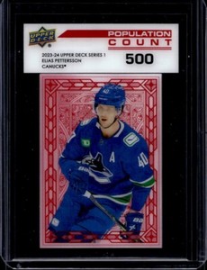 2023-24 Upper Deck Elias Pettersson Population Count 500 #17 Canucks