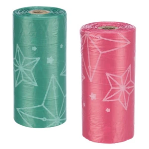 Bolsas de caca para perro Trixie Christmas rojas y verdes - 8 rollos de 20 bolsas - Imagen 1 de 3