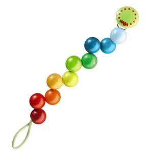HABA Rainbow Pearls Pacifier Chain for Baby (Made in Germany) - Picture 1 of 3