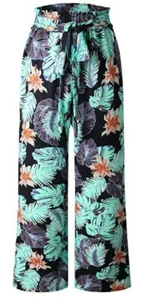 Damen Hose Palazzo Sommer geblümt Größe L - Bild 1 von 2