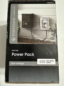 Portfolio Landscape Black Finish Low Voltage 60 Watt Power Pack Intertek #009 - Picture 1 of 5