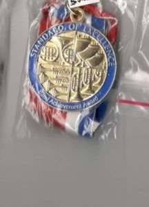 STANDARD OF EXCELLENCE BAND ACHIEVEMENT AWARD RIBBON-BLUE MEDAL-SEALED-BRAND NEW - Picture 1 of 1