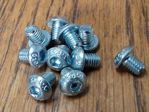 M8 x 10 mm 10,9 GRADE ZINK INNENSECHSKANTSCHRAUBEN INNENSECHSKANTSCHRAUBEN SECHSKANT ISO7380 - Bild 1 von 2