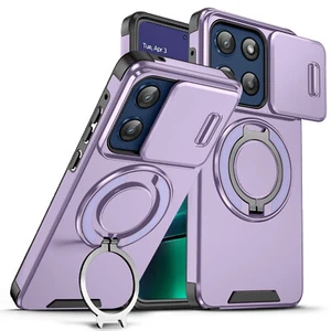 For Moto G 5G 2025/Power/Stylus 5G 2025 Magnetic Ring Stand Case Rugged Cover - Picture 1 of 20