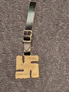 Antique Rare 1900's Coca-Cola Advertising Brass Watch Fob - Picture 1 of 4