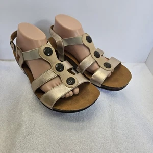 SAS Mystic bequeme Damen-Riemchensandalen Nieten offene Zehenpartie roségoldfarben Größe 11 W - Bild 1 von 15