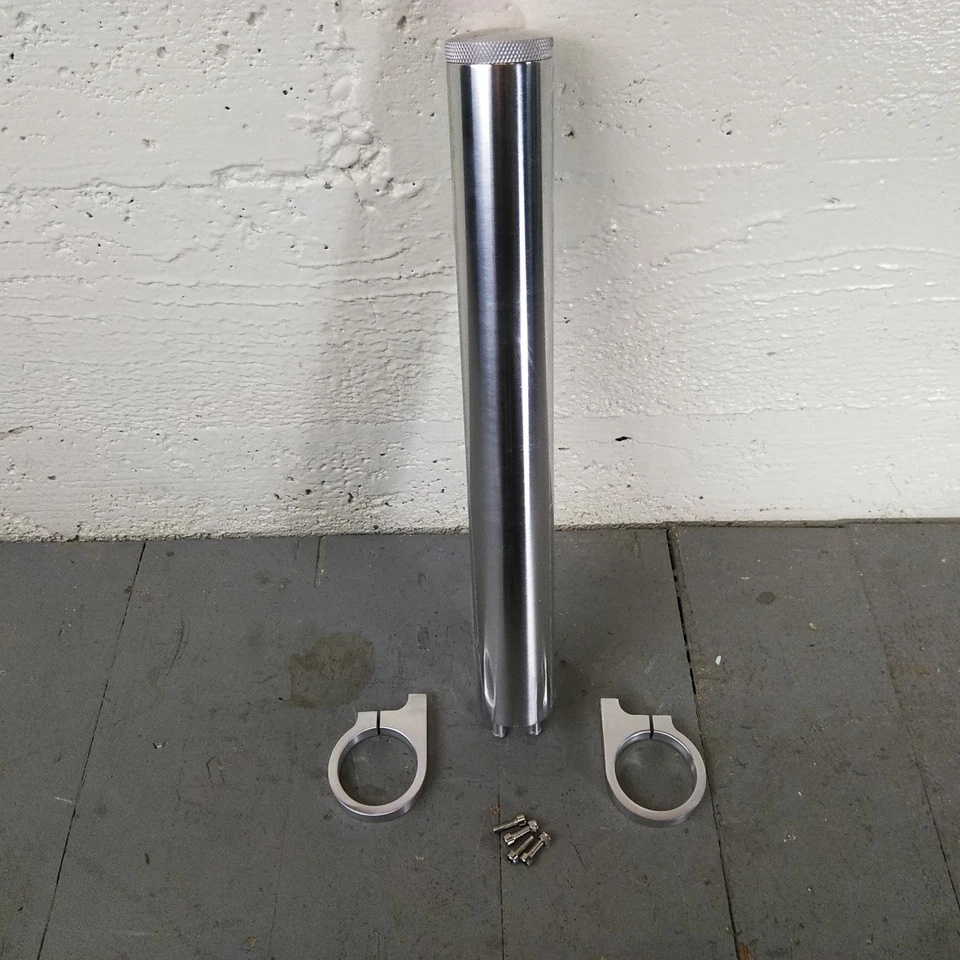 Tanque de desbordamiento de radiador de aluminio pulido 1953-86 JP CJ DJ 15" sd33 304 232 V8 Foto 1 de 4