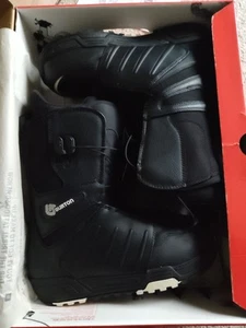 Burton "Moto" Black/White Boots (Size 10, New In Box) - Picture 1 of 5