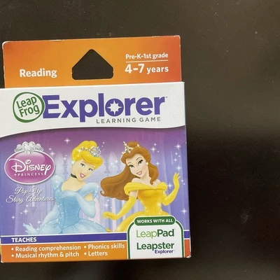 NEW Sealed LeapFrog Explorer READING Game Disney Princess Ages 4–7 - Image 1 of 2
