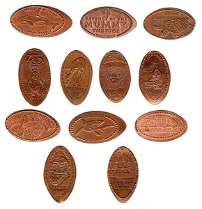 Lote de 12 Misc. Centavos de cobre alargados Legoland Pismo Beach Atlantic City CRC - Imagen 1 de 7