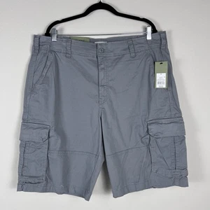 Goodfellow & Co Cargo Shorts Men's 40 Gray Cotton Stretch 11" Inseam Pockets NEW - Picture 1 of 9