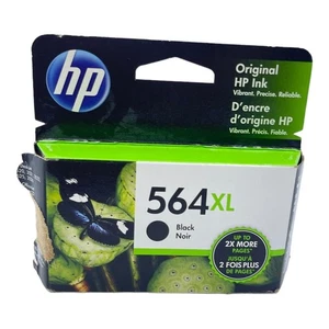 Genuine HP 564XL BLACK Ink Cartridge OEM | 06/2021 | - Picture 1 of 3
