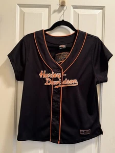 Harley Davidson Womens Baseball Jersey Size XL Harley Davidson of Montgomery AL - Picture 1 of 6