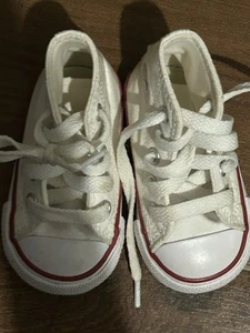 Toddler Converse Chuck Taylor All Star High Top Shoe, Style#, Size 2C, White - Picture 1 of 4