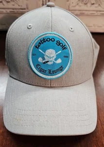 Nuevo Tatuaje Golf Cigar Lounge, Pukka 6 Panel Correa Trasera Sombrero, Gris Brezo - Imagen 1 de 5