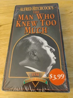 The Man Who Knew Too Much 1934 Sealed VHS (Peter Lorre) Alfred Hitchcock New Foto 1 de 4