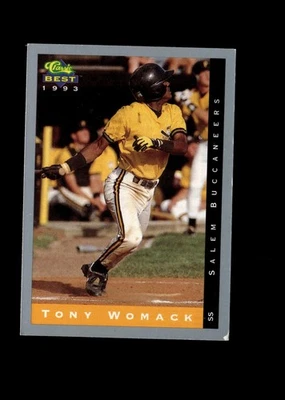 Tony Womack 1993 Classic Best Baseball Card #296 Salem Buccaneers - Image 1 of 2