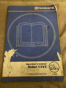 Manual de operador Husqvarna Rider 15V2 - Imagen 1 de 7