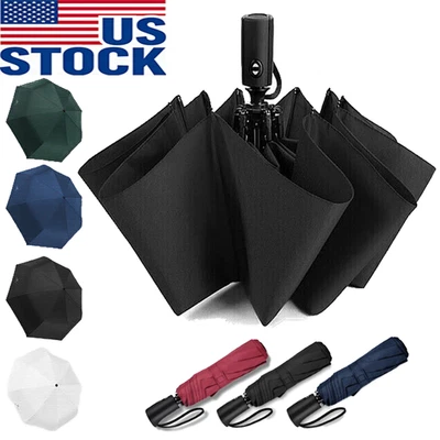 Paraguas de viaje compacto a prueba de viento cierre abierto automático pequeño paraguas plegable Foto 1 de 4