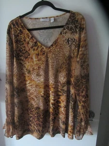 BNWOT Susan Graver casual everyday top Size 2X super comfy #10 - Picture 1 of 4