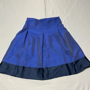 Falda Shabby Azul Manzana Negro Dobladillo Tafetán Plisada Completamente Forrada Talla 10/12 GUC 90 - Imagen 1 de 12