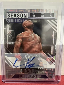 2025 Panini Contenders PFL QUINTON JACKSON RAMPAGE #63 SEASON TICKET AUTO - Picture 1 of 3