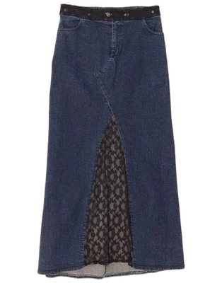 VINTAGE Womens Denim Maxi Skirt Small W28  Blue Cotton DI27 - Image 1 of 3