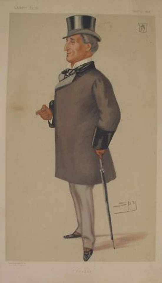Sir Frederick Johnstone racehorse Epsom Zylinder London Vanity Fair Karikatur - Bild 1 von 1