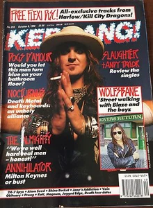 KERRANG U.K. Metal Magazine #310 Oct.1990 Dogs D'amour Almighty Slaughter Metal - Picture 1 of 1