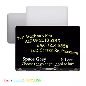 LCD Display Full Assembly for MacBook Pro 13" A1989 2018 2019 Screen Replacement - Bild 1 von 6