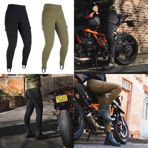 Oxford Super Cargo Ladies Motorcycle Leggings Reinforced Trousers Black Khaki - Picture 1 of 18