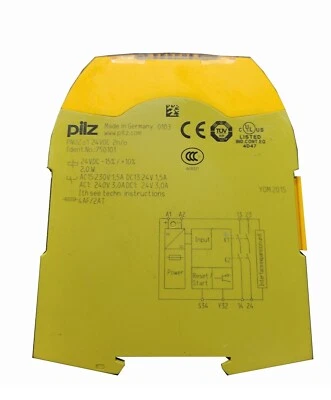 750101 NEW PILZ PNOZ S1  24VDC 750101 Safety Relay - Image 1 of 3