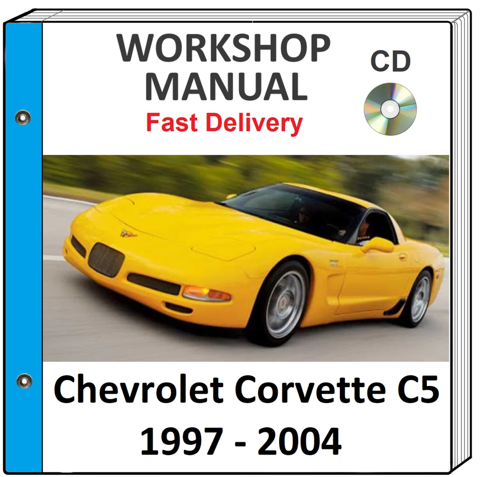 CHEVROLET CORVETTE C5 1997 1998 1999 2000 СЕРВИС РЕМОНТ МАСТЕРСКОЙ РУКОВОДСТВО НА CD - Изображение 1 из 1