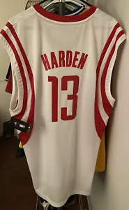 James Harden Houston Rockets NBA Jersey Men M Adidas White Home Sewn NWT NEW #13 - Picture 1 of 10