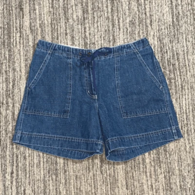 Vintage 90s Natural Reflections Women's Size 8 Blue High Rise Denim Shorts NWT - Image 1 of 4