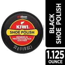 KIWI Parade Gloss Shoe Polish, Black, 1.125 Oz (1 Metal Tin)