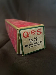 QRS Word Roll #6044 **SANTA CLAUS IS COMING TO TOWN* Vintage Player Piano Roll - Picture 1 of 9