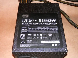 Cooler Master UCP- 1100W Power Supply RS-B00-AAAA-A3 80 Plus Silver Barely Used - Picture 1 of 10