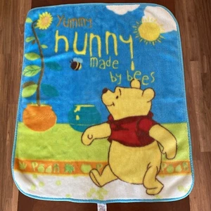 Vintage Providencia Winnie Puuh Yummy Hunny Made By Bee Plüsch Babydecke - Bild 1 von 3