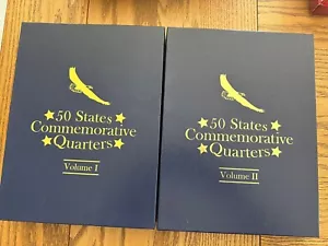 50 States Commemorative 24K GOLD LAYERED QTR Set, Vols I & II (1999-2008) - Box - Picture 1 of 5