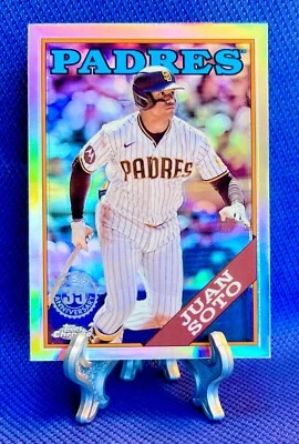 2023 Topps Chrome Update Juan Soto Refractor 35th Anniversary #88CU-3 - Image 1 of 2